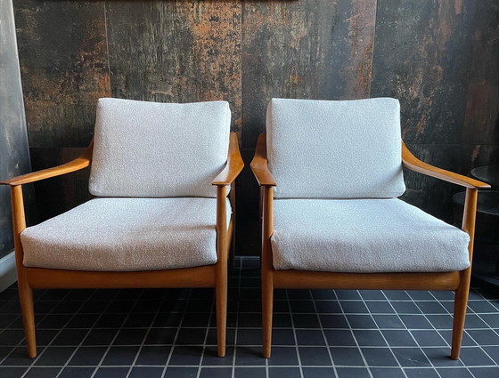 Image 1 of 2x Midcentury Design Fauteuils Knoll