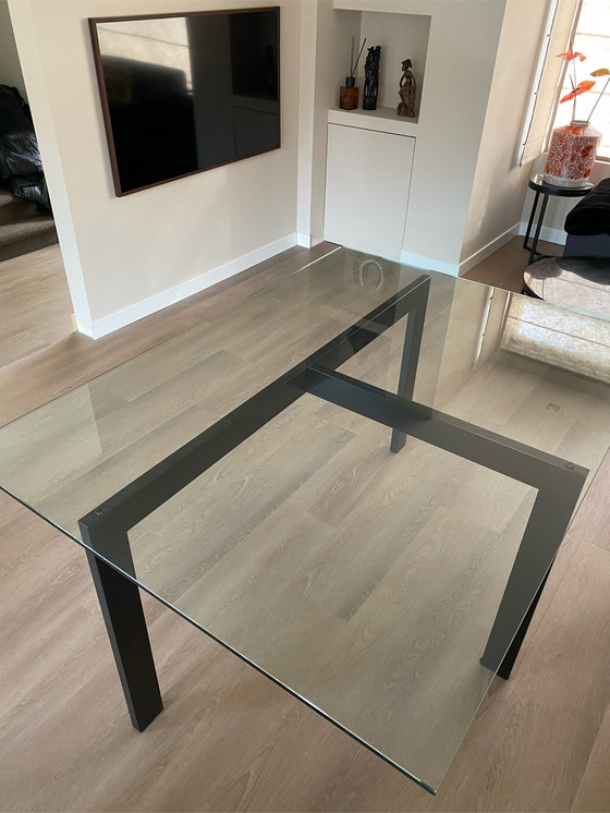 Image 1 of Terstal glazen eettafel/bureau