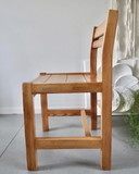 4x Vintage houten stoelen