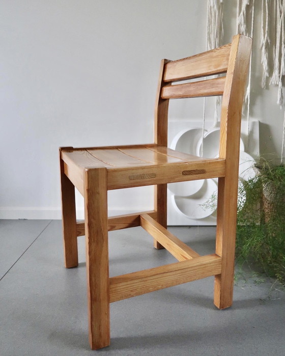 Image 1 of 4x Vintage houten stoelen