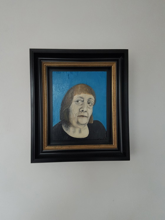 Image 1 of Aone Postma - Vrouw, Anna in blauw 1996