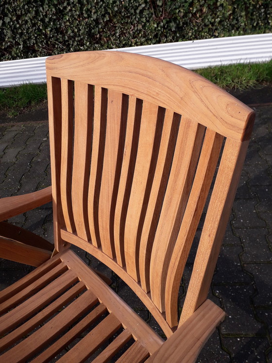 Image 1 of 2x Teak & Garden klap tuinstoel