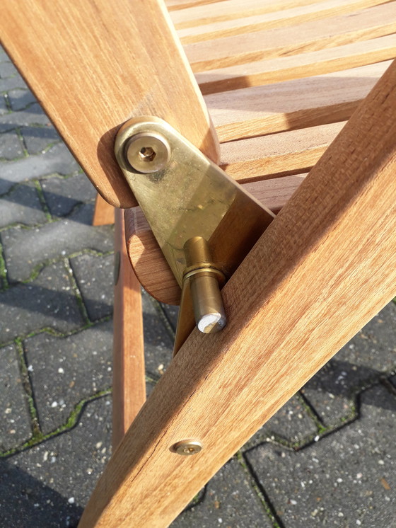 Image 1 of 2x Teak & Garden klap tuinstoel