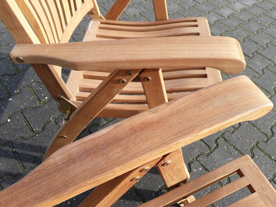 Image 1 of 2x Teak & Garden klap tuinstoel