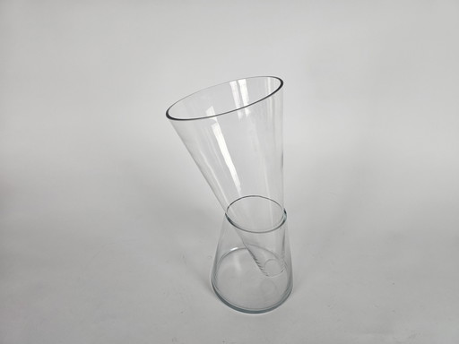 Willem Noyons - Goods dubbelvaas - glas - transparant - na 2000