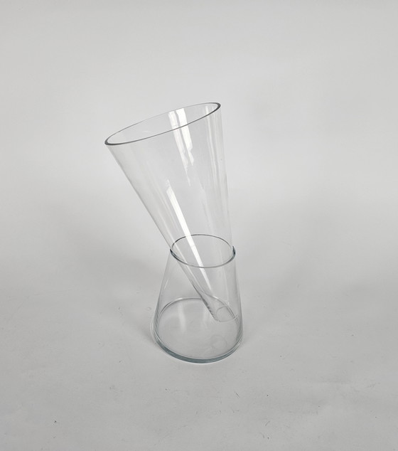 Image 1 of Willem Noyons - Goods dubbelvaas - glas - transparant - na 2000