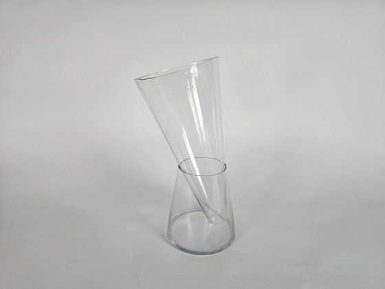 Image 1 of Willem Noyons - Goods dubbelvaas - glas - transparant - na 2000