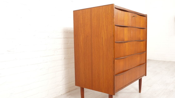 Image 1 of Vintage Deense Ladekast | Teak | 5 Lades | 97 Cm