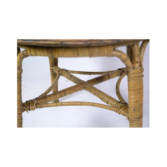 Image 1 of Vintage bamboe bijzettafel, 1970