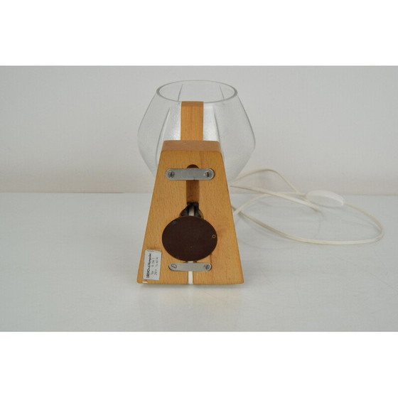 Image 1 of Vintage glazen lamp door Drevo Humpolec, Tsjecho-Slowakije 1960