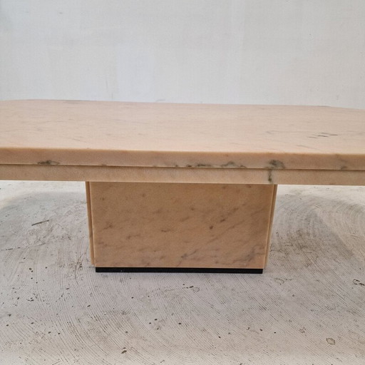 Vintage marmeren salontafel, Italië 1980