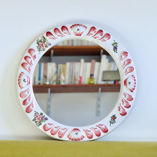 Groot miroir van steenklei met dellerie