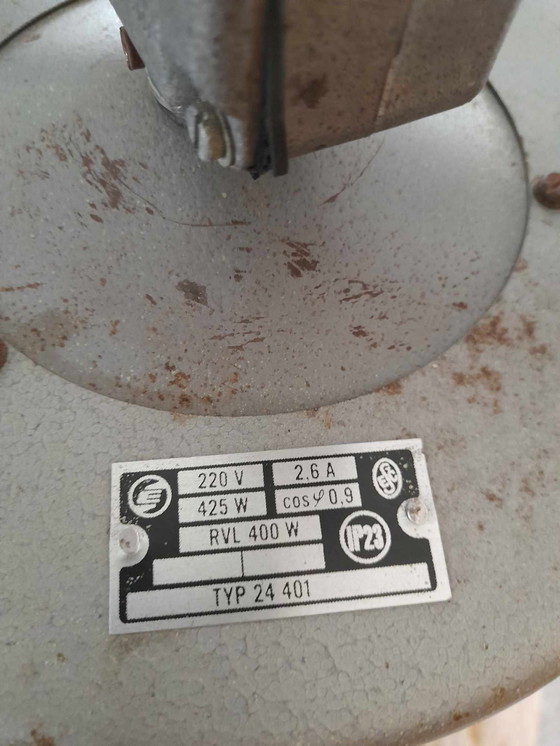 Image 1 of 2x vintage Elektrosvit 24401 Emaille lamp