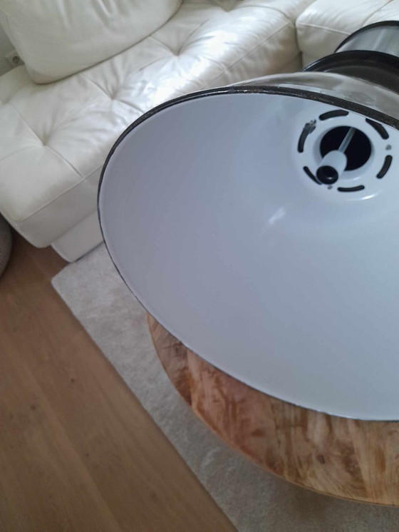 Image 1 of 2x vintage Elektrosvit 24401 Emaille lamp