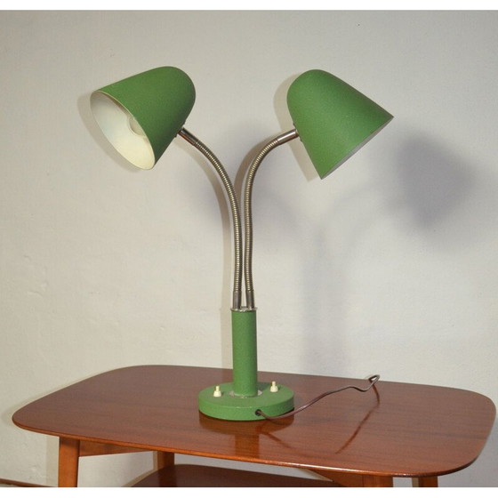 Image 1 of Vintage verstelbare tafellamp met 2 armen