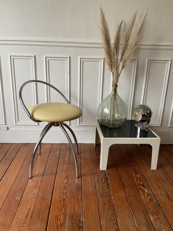 Image 1 of Chroom design draaistoel