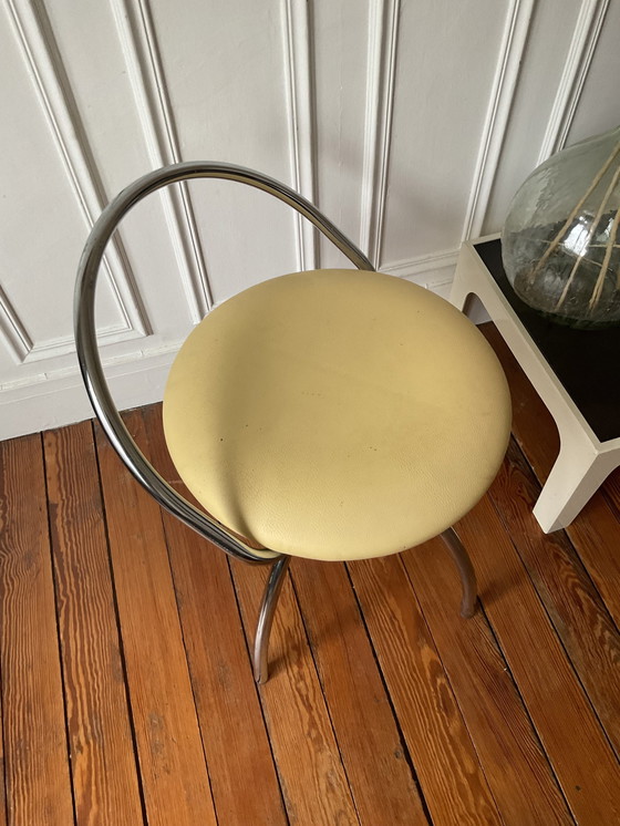 Image 1 of Chroom design draaistoel