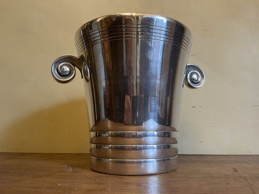 Zware Art Deco 1930 Champagnekoeler Wijnkoeler Frans