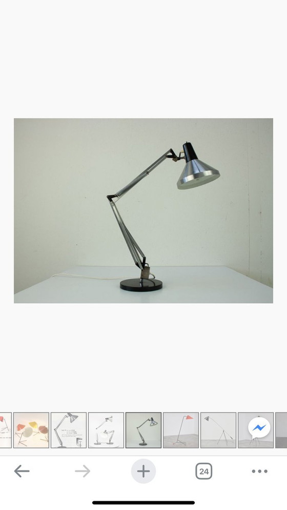 Image 1 of Vintage Architecten Bureaulamp Merk Hala