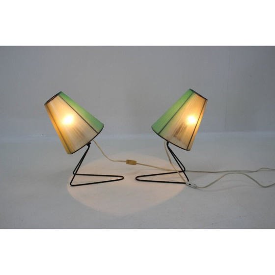 Image 1 of Set van 2 Mid Century tafel- of nachtkastlampen 1960