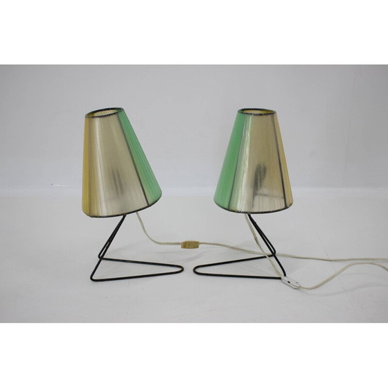 Image 1 of Set van 2 Mid Century tafel- of nachtkastlampen 1960