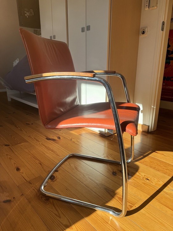 Image 1 of 6x Leolux Eetkamer Stoelen