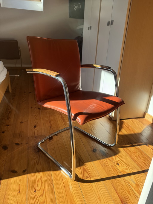 6x Leolux Eetkamer Stoelen