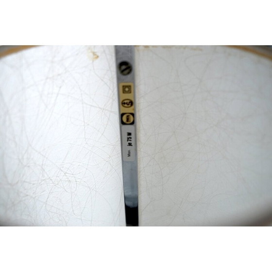 Image 1 of Vintage Swizz vloerlamp van glas en metaal, Zwitserland 1960