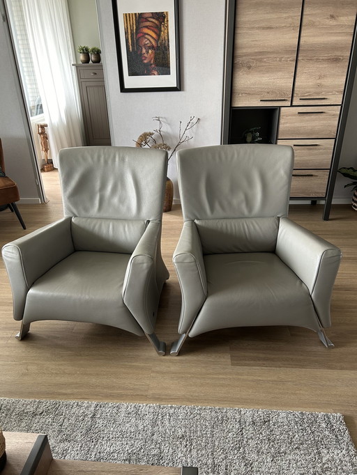 2x Rolf Benz Fauteuils