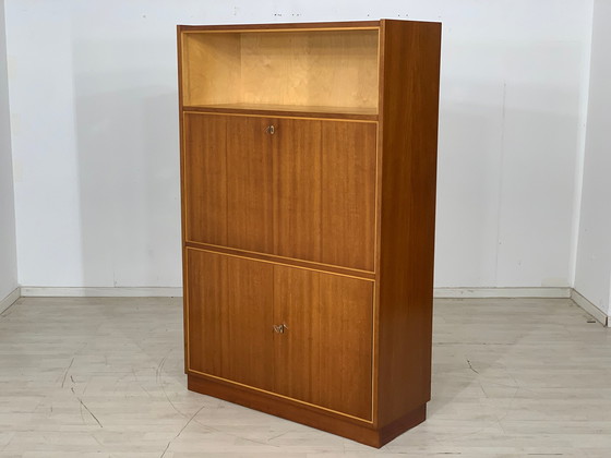 Image 1 of Mid Century hoge kast secretaire vintage