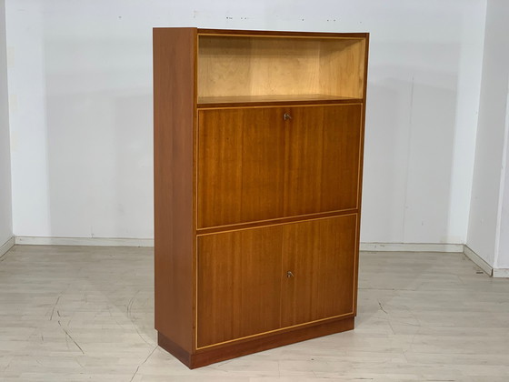 Image 1 of Mid Century hoge kast secretaire vintage