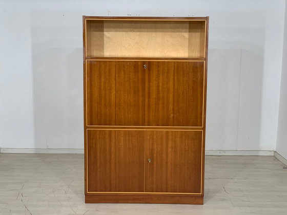 Image 1 of Mid Century hoge kast secretaire vintage