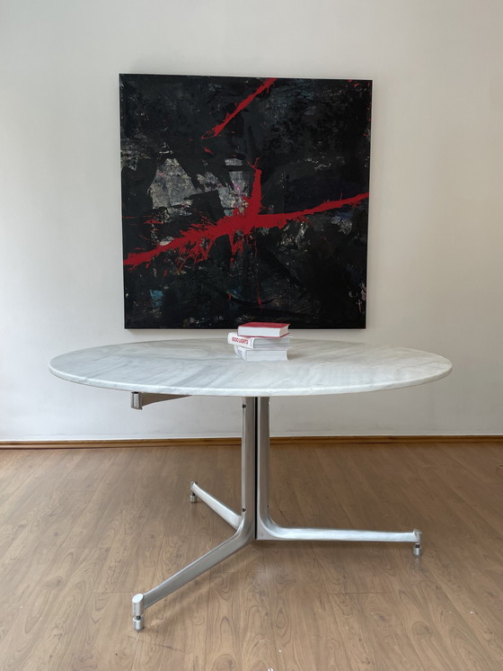 Image 1 of Kill international 130cm Preben Fabricious & Kastholm Marmeren Eettafel