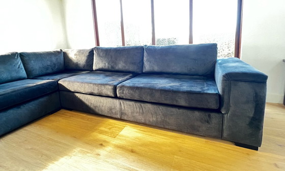 Image 1 of Hoekbank Inno Living - Stof Velours Charcoal 