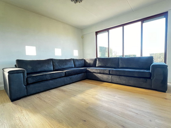 Image 1 of Hoekbank Inno Living - Stof Velours Charcoal 