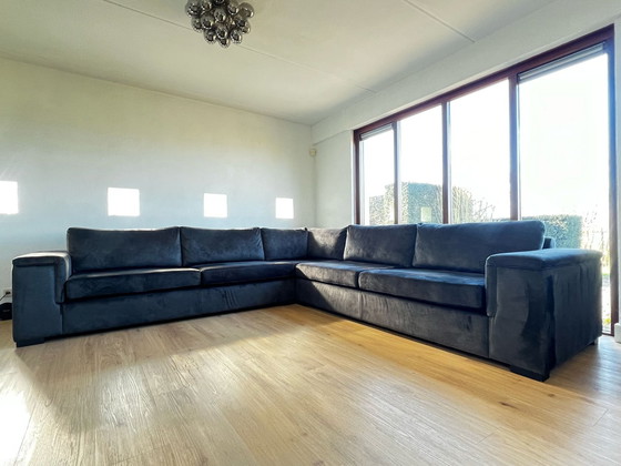 Image 1 of Hoekbank Inno Living - Stof Velours Charcoal 