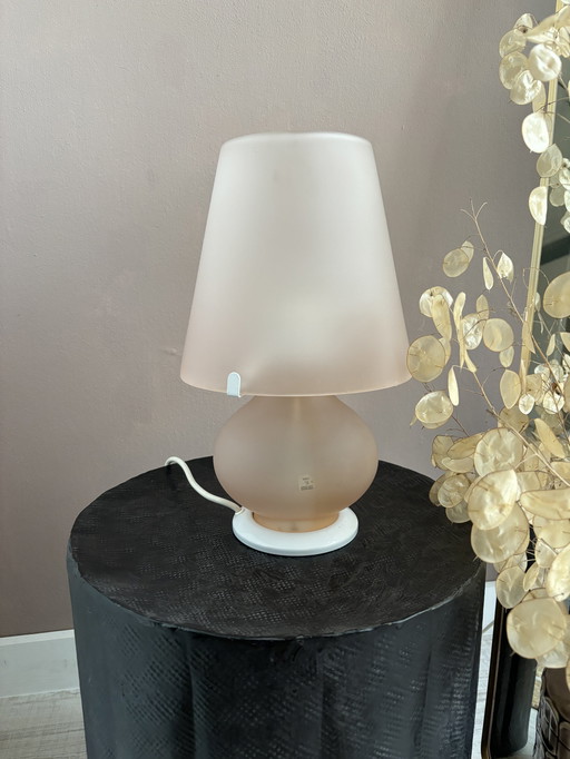 Verti Murano Vintage Mushroom Roze Dubbellamp Lamp Tafellamp