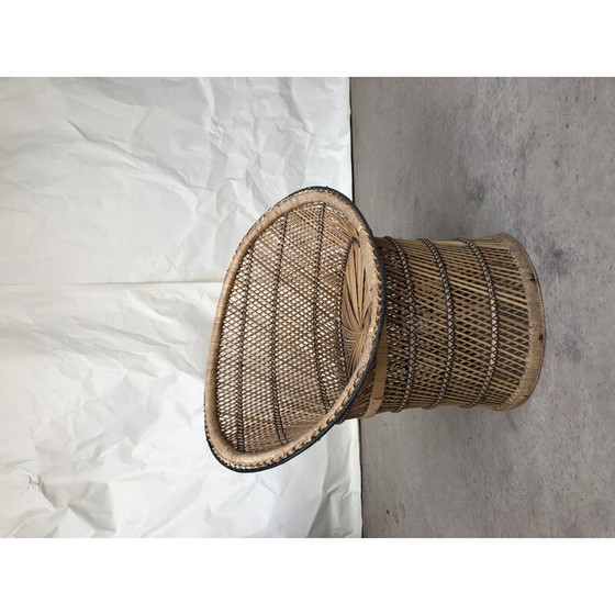 Image 1 of Vintage rieten fauteuil, 1950