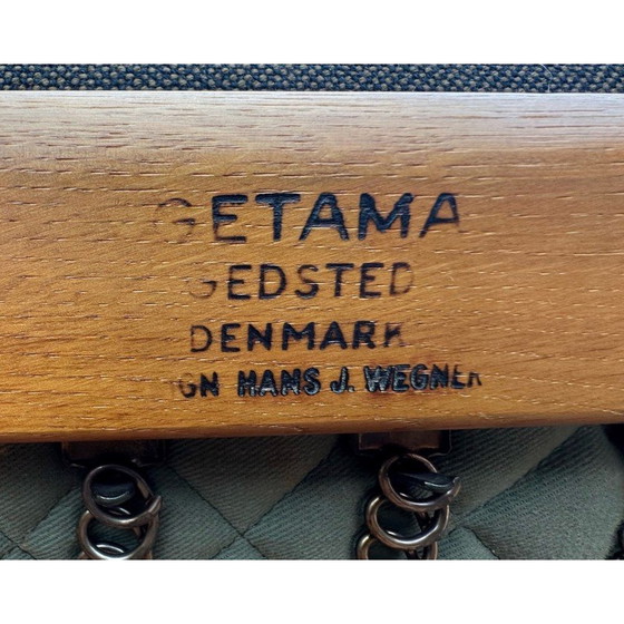 Image 1 of Paar vintage GE290 fauteuils van Hans Wegner voor Getama