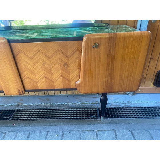 Image 1 of Vintage Italiaans palissander en glazen dressoir, 1960