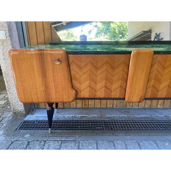 Image 1 of Vintage Italiaans palissander en glazen dressoir, 1960