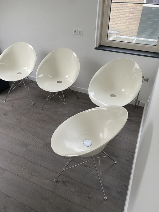 6x Eros Kartell Stoelen