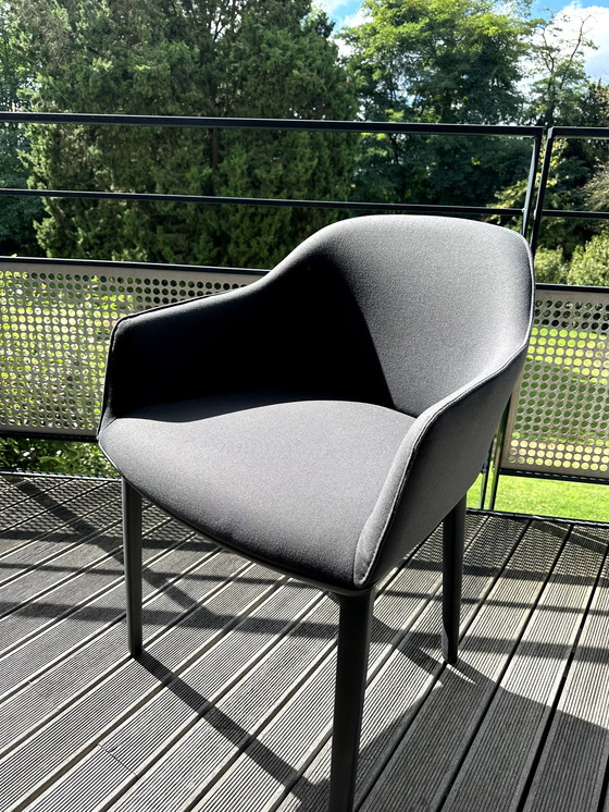 Image 1 of 8x Vitra Softshell Eetkamer Vergaderstoelen Antraciet