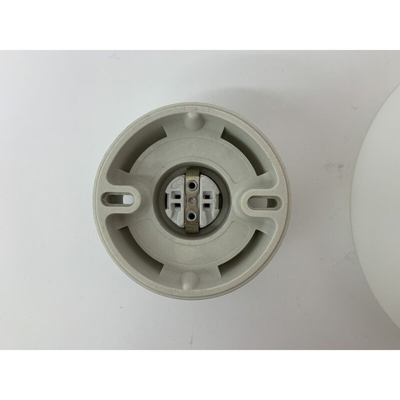 Image 1 of Vintage plafondlamp met keramische voet en glazen kap van Ifo, Zweden 1970