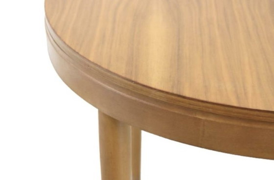 Image 1 of Vintage Uitklapbare Ronde Tafel 96 Cm Diameter