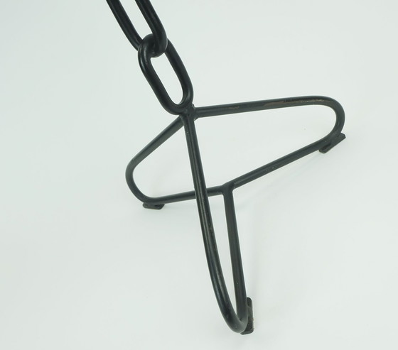 Image 1 of Grote 21" Kandelaar Brutalistisch Ontwerp Ijzer Koper Echt Vintage 1960S Xxl Kandelaar