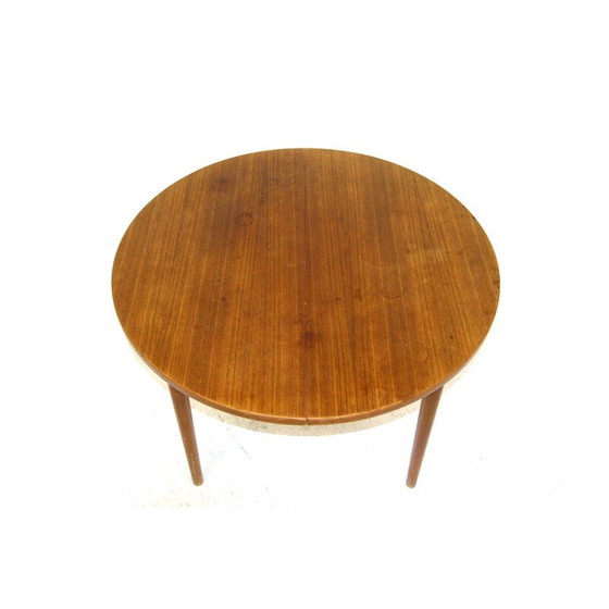 Image 1 of Vintage rozenhouten ronde tafel, Zweden 1960