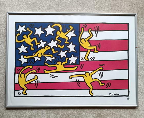 Image 1 of Keith Haring vintage litho poster