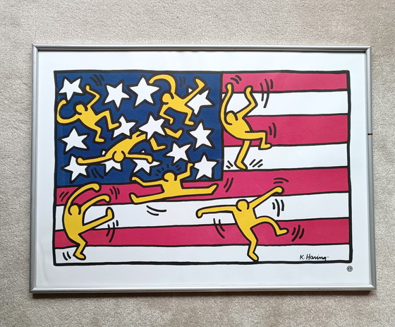 Image 1 of Keith Haring vintage litho poster