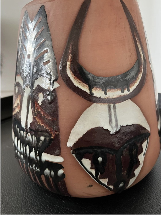 Image 1 of Tafellamp Elsie Borelius, Zweeds Vintage, Groot, Uniek, Grafisch, Midcentury 70S